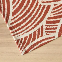 EMINZA Nappe rectangulaire coton enduit (150 x 350 cm) Sarah Terracotta Discount