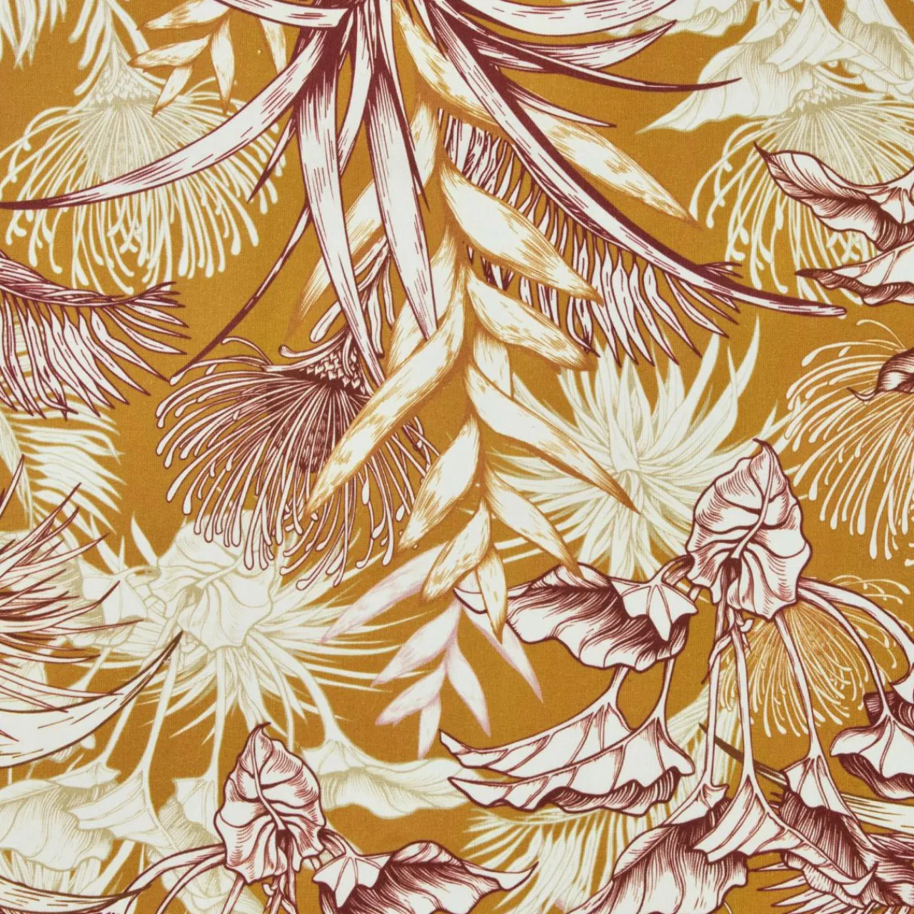 EMINZA Nappe rectangulaire coton enduit (150 x 250 cm) Granada Jaune moutarde Outlet