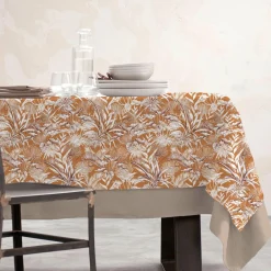EMINZA Nappe rectangulaire coton enduit (150 x 250 cm) Granada Jaune moutarde Outlet