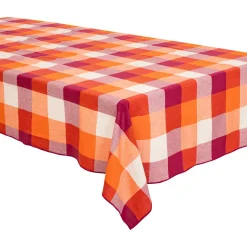 Atmosphera, cru017dateur d'intu017drieur Nappe rectangulaire coton (150 x 250 cm) Madras Multicolore Clearance