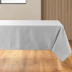 douceur d'intu017drieur Nappe rectangulaire enduite (140 x 250 cm) Azuline e Gris Best