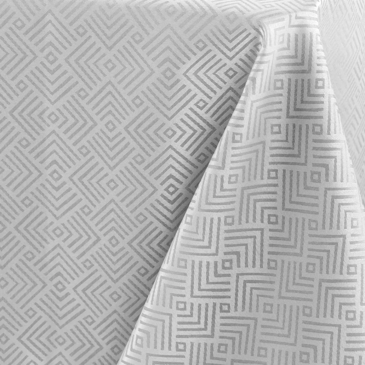 douceur d'intu017drieur Nappe rectangulaire enduite (140 x 250 cm) Azuline e Gris Best