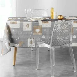 DOUCEUR D'INTERIEUR Nappe rectangulaire (L240 cm) Augustin e Gris Hot
