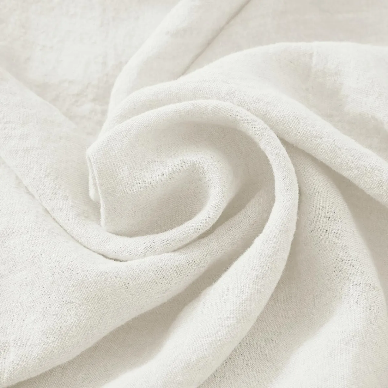 EMINZA Nappe rectangulaire lin lavé (170 x 350 cm) Louise he Blanc Discount