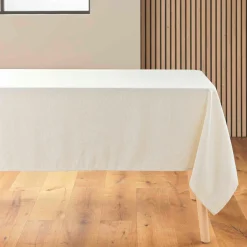 douceur d'intu017drieur Nappe rectangulaire lin (140 x 240 cm) Pauline Ecru Hot