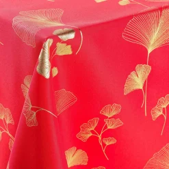 DOUCEUR D'INTERIEUR Nappe rectangulaire (150 x 240 cm) Bloomy Rouge Discount