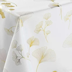 DOUCEUR D'INTERIEUR Nappe rectangulaire (150 x 240 cm) Bloomy he Blanc Outlet