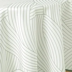 DOUCEUR D'INTERIEUR Nappe ronde anti tache (180 cm) Linea he Blanc Hot