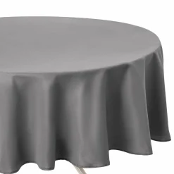 ATMOSPHERA Nappe ronde anti tache (D180 cm) Lina e Gris New