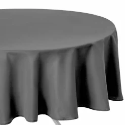 ATMOSPHERA Nappe ronde anti tache (D180 cm) Lina Gris ardoise