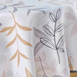 DOUCEUR D'INTERIEUR Nappe ronde anti-taches (D180 cm) Miraline e Gris Outlet