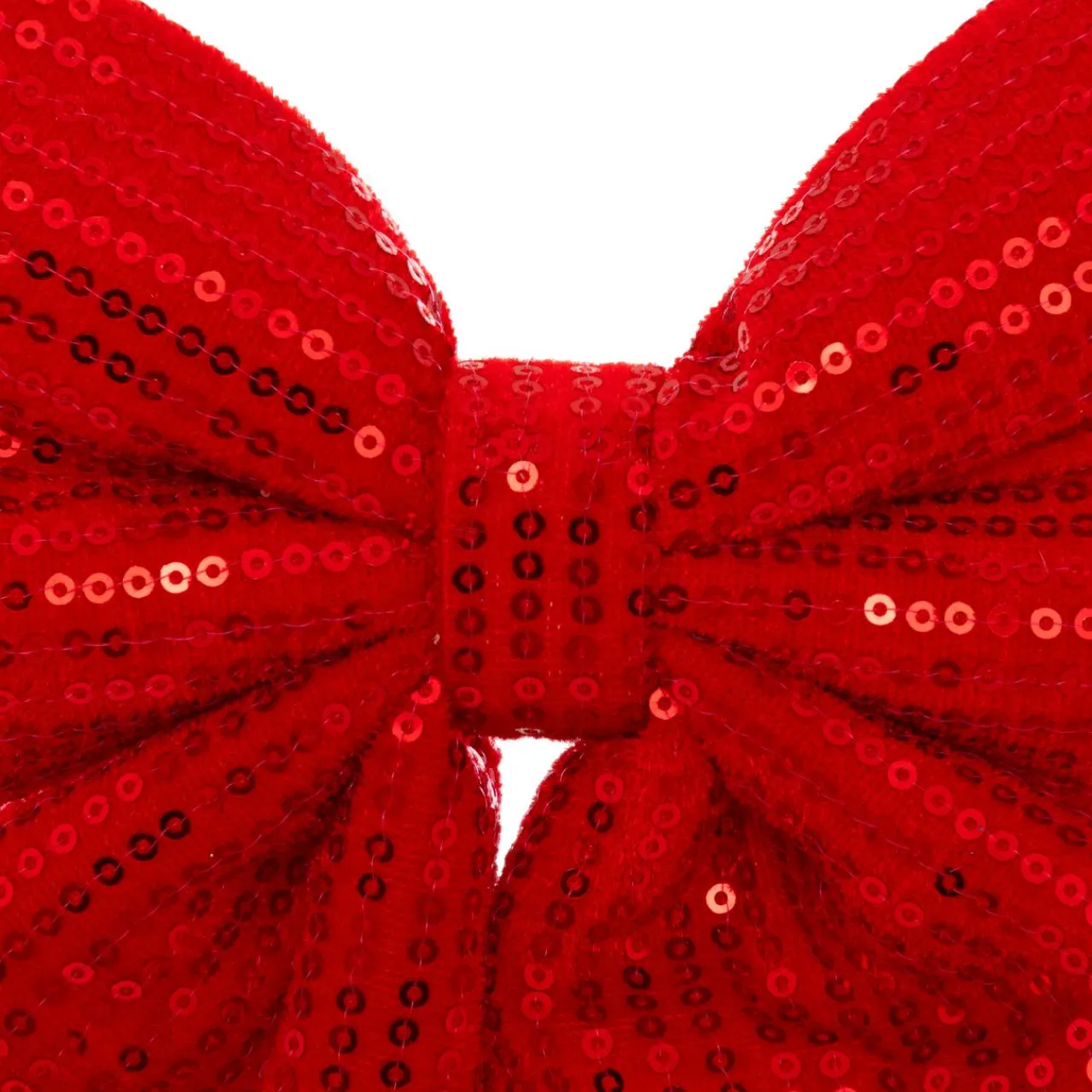 JJA Noeud de Noël (H24 cm) Prestige sequins Rouge