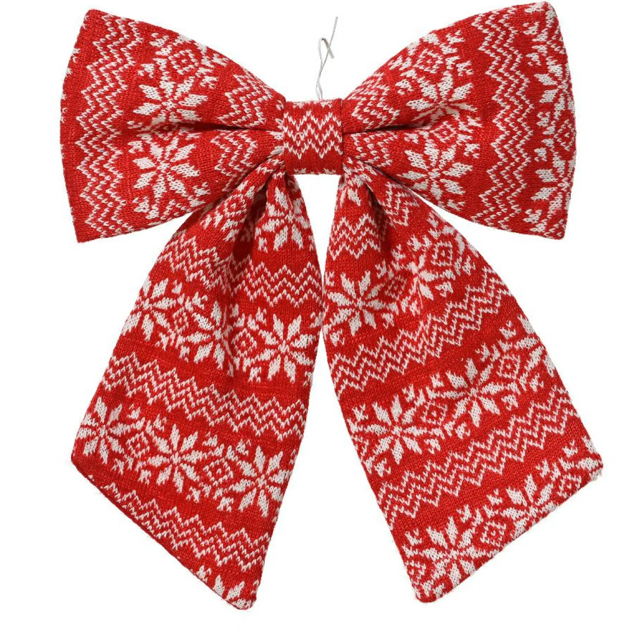 KAEMINGK Noeud de Noël (H32 cm) Tradition et blanc Rouge