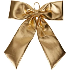 KOOPMAN Nœud de Noël Géant (H80 cm) Shiny Or Hot