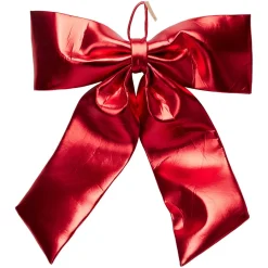 KOOPMAN Nœud de Noël Géant (H80 cm) Shiny Rouge