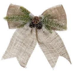 Feeric Lights & Christmas Nœud pailleté (H38 cm) Nature Beige Outlet