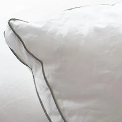 BLEU CALIN Oreiller carré ajustable (65 x 65 cm) Sensation Duvet Blanc