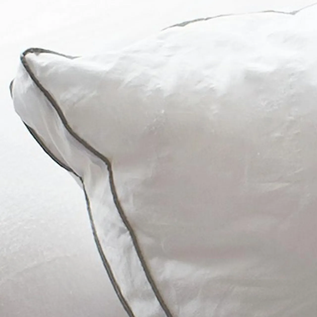 BLEU CALIN Oreiller carré ajustable (65 x 65 cm) Sensation Duvet Blanc