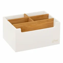 5 Five Simply Smart Organisateur de maquillage 5 compartiments Natureo Blanc Best