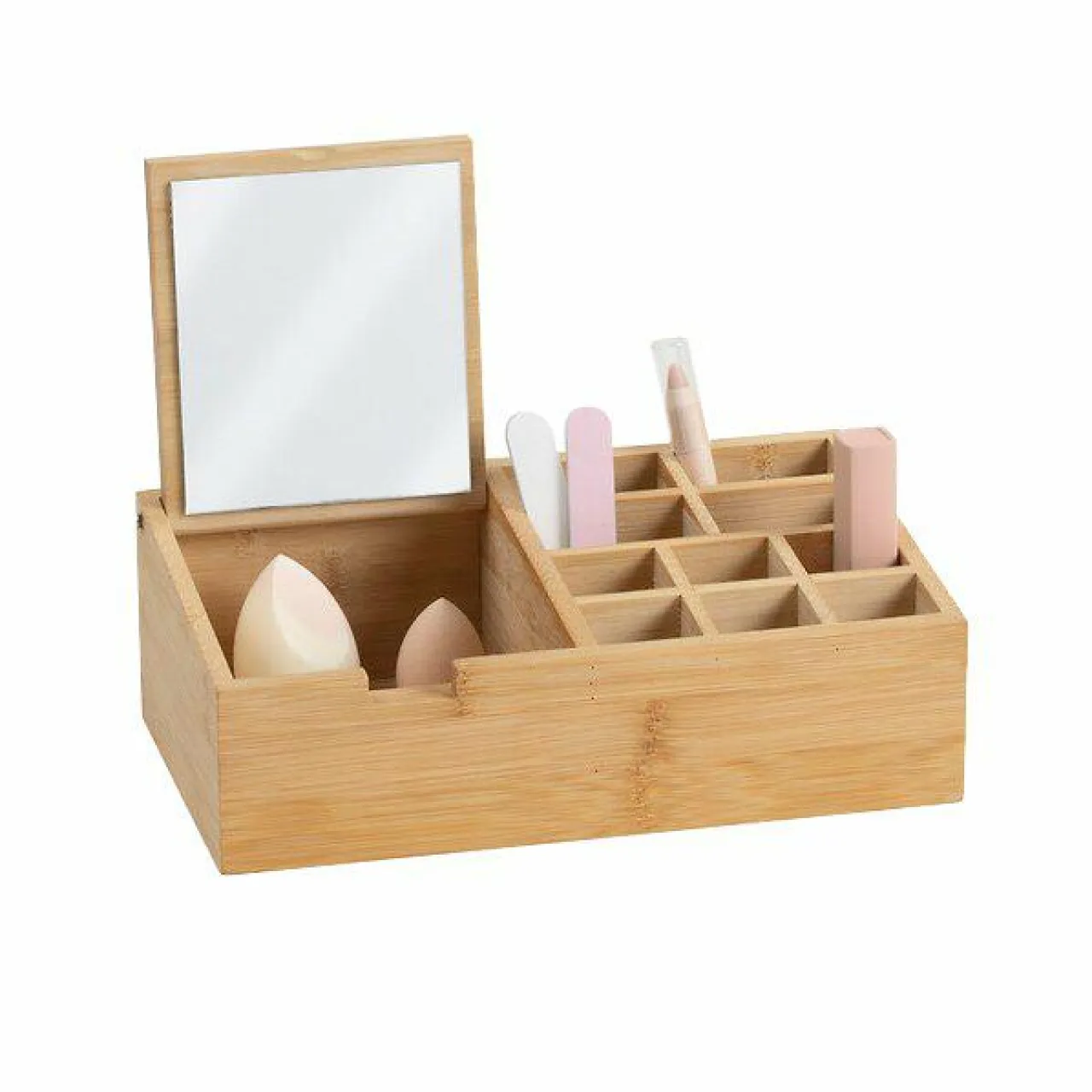 5 Five Simply Smart Organiseur Miroir 10 compartiments Bambou Naturel Outlet