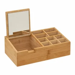 5 Five Simply Smart Organiseur Miroir 10 compartiments Bambou Naturel Outlet