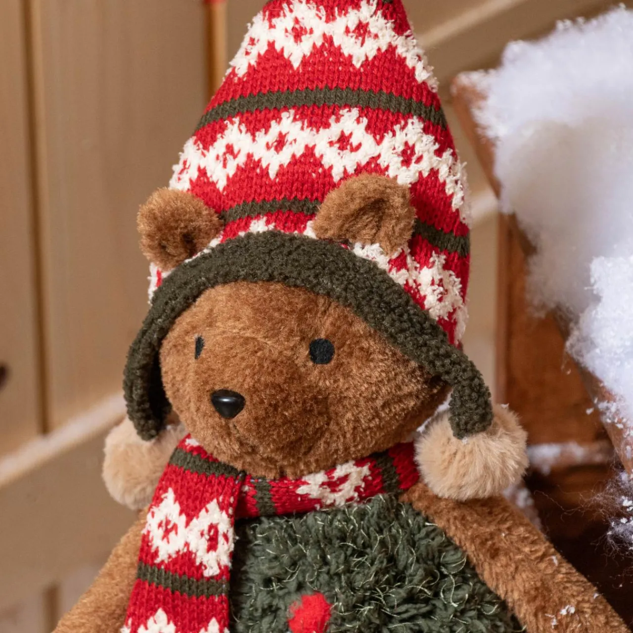 KAEMINGK Ourson de Noël déco (H68 cm) Max à la montagne Gris Outlet