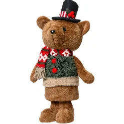 KAEMINGK Ourson de Noël déco (H46 cm) Teddy en beau costume Marron Outlet