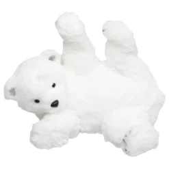 Feeric Lights & Christmas Ours polaire déco (H21 cm) Roulade joyeuse Blanc New