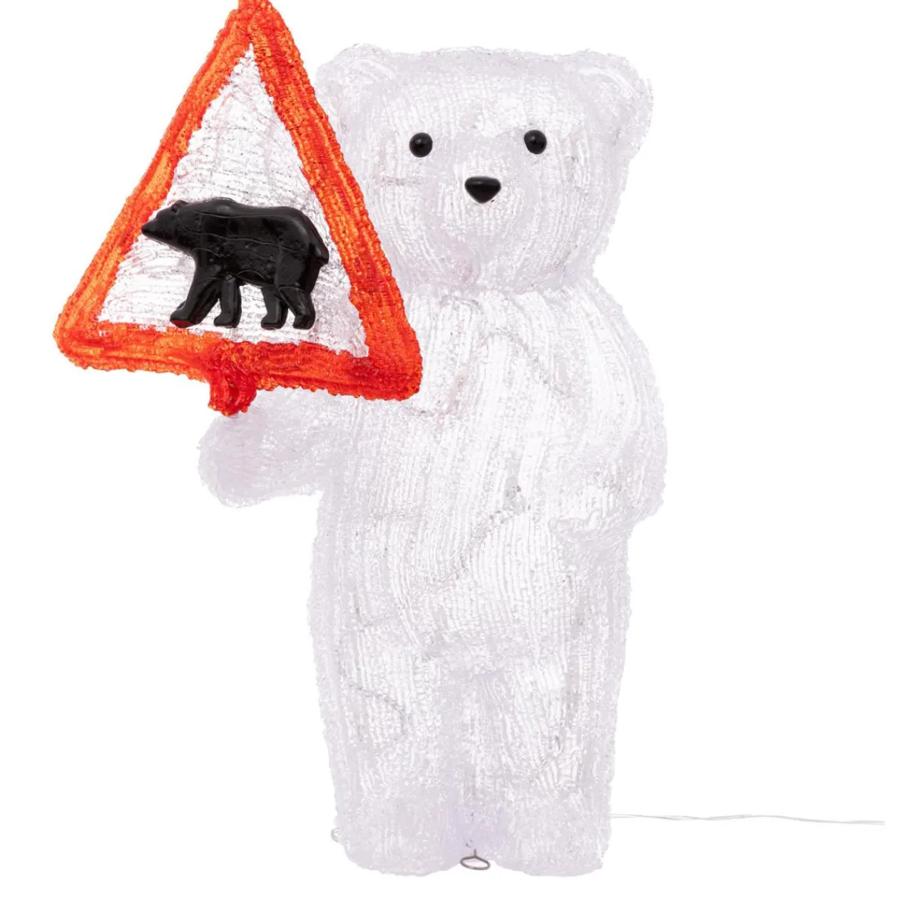 Feeric Lights & Christmas Ours polaire solaire 50 LED (H39 cm) Warning Blanc chaud Online