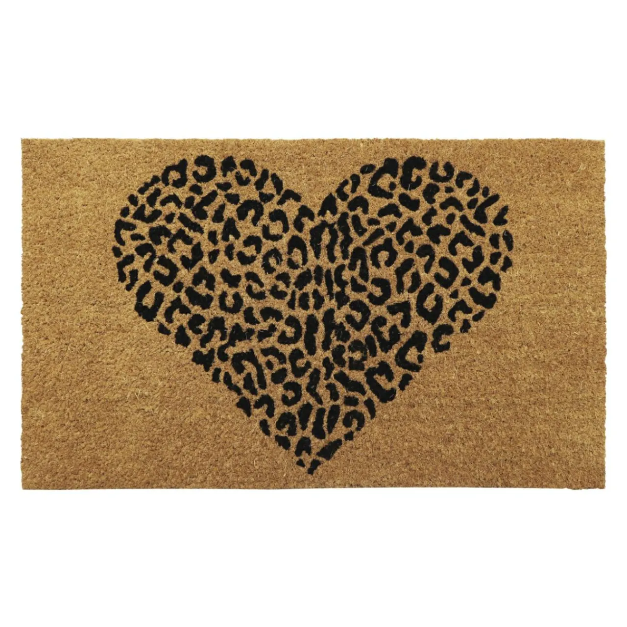 LUANCE Paillasson Coco (45 x 75 cm) Leopard Noir Online