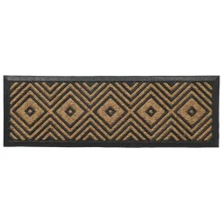 LUANCE Paillasson Coco (25 x 75 cm) Losange Beige Clearance