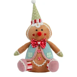 KAEMINGK Pain d'épices décoratif assis (H40 cm) Johnny le Clown Multicolore Best