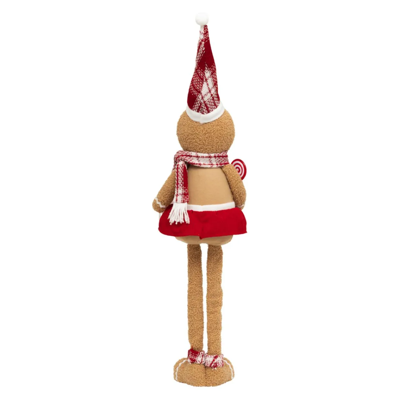 Pain d'épices jambes téléscopiques (H89 cm) Miss Noël Marron clair Outlet