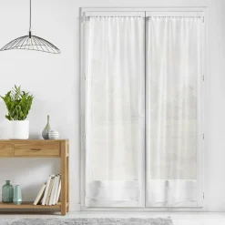 douceur d'intu017drieur Paire de voilages passe-tringle (70 x 200 cm) Lissea Blanc Outlet