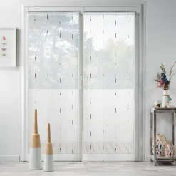DOUCEUR D'INTERIEUR Paire de voilages passe-tringle (70 x 240 cm) Chenilla Gris Clearance
