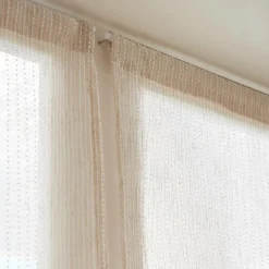 EMINZA Paire de voilages passe-tringle (70 x 200 cm) Arthur Beige Clearance