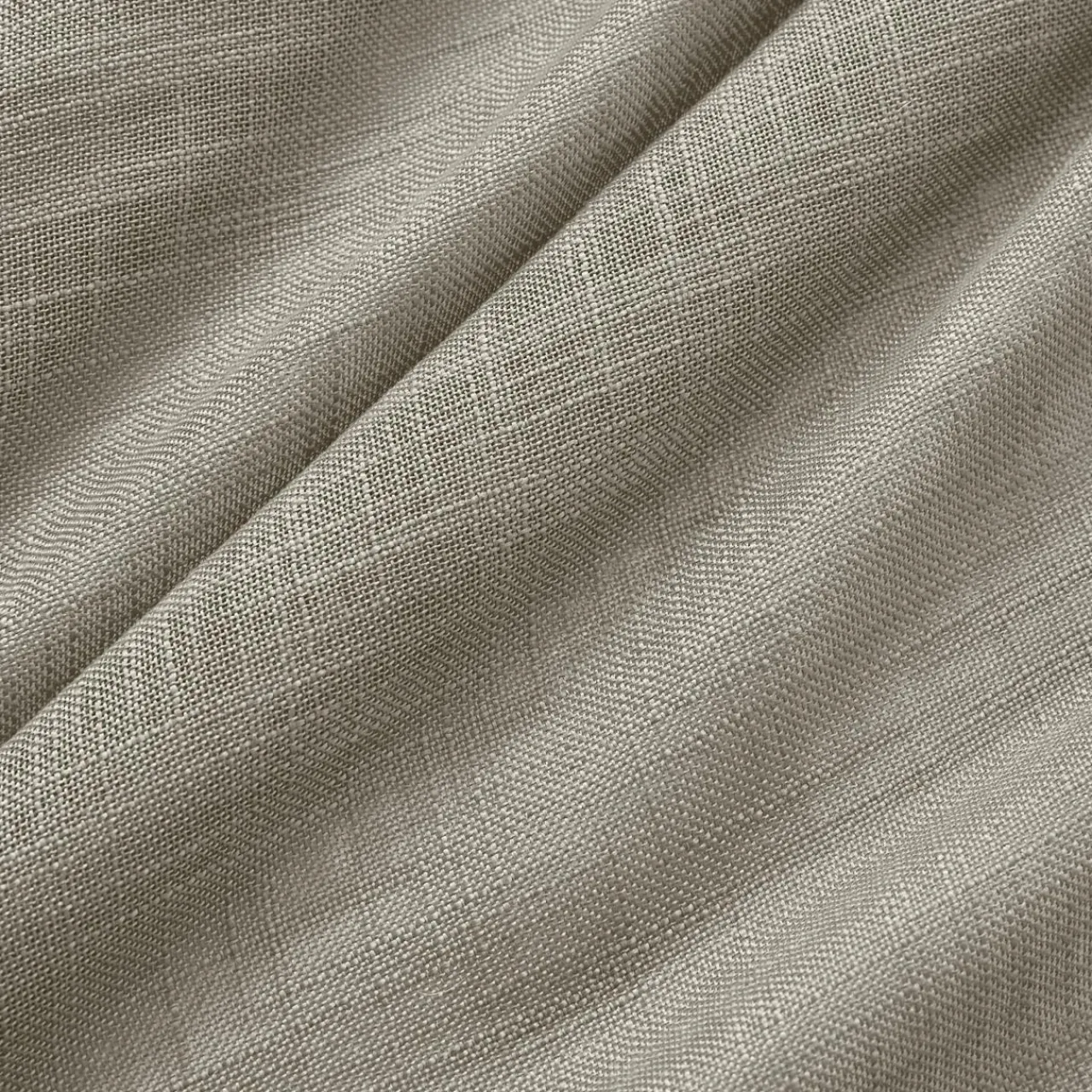 EMINZA Paire de voilages passe-tringle effet lin (60 x 90 cm) Robin Taupe