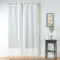 douceur d'intu017drieur Paire de voilages tissés oeillets (70 x 200 cm) Davina Blanc New