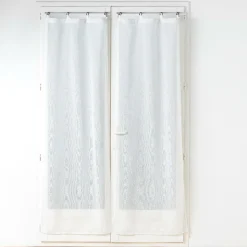 douceur d'intu017drieur Paire de voilages tissés oeillets (70 x 200 cm) Davina Blanc New
