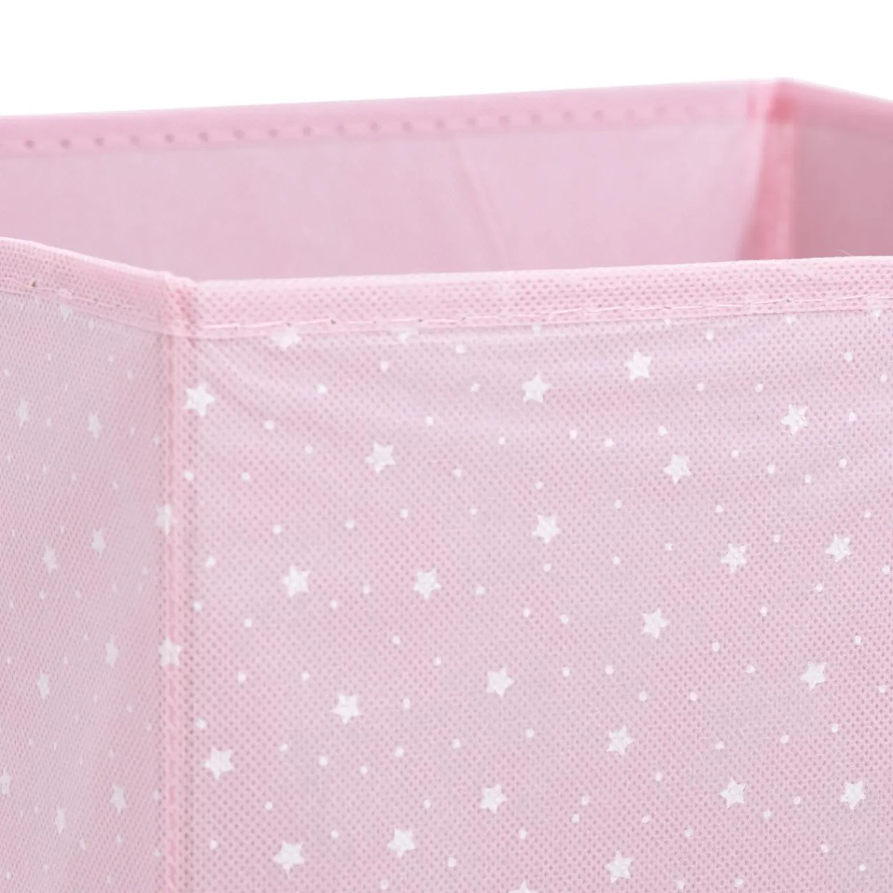 ATMOSPHERA Panier de rangement enfant (29 x 29 cm) Etoiles Rose Sale