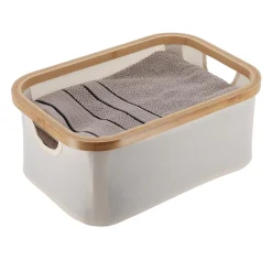 TENDANCE Panier de rangement pliable (L38 x H16 cm) Purebamboo Ecru Sale