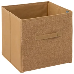 5 Five Simply Smart Panier de rangement toile de jute (31 x 31 cm) Mix Beige