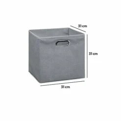 ATMOSPHERA Panier de rangement (31 x 31 cm) Helena Gris clair Sale