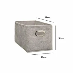 ATMOSPHERA Panier de rangement (15 x 31 cm) Helena Beige chiné Best