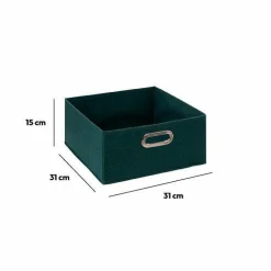 5 Five Simply Smart Panier de rangement ( 31 x 15 cm) Helena Bleu pétrole New