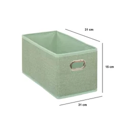 5 Five Simply Smart Panier de rangement (15 x 31 cm) Helena Vert sauge