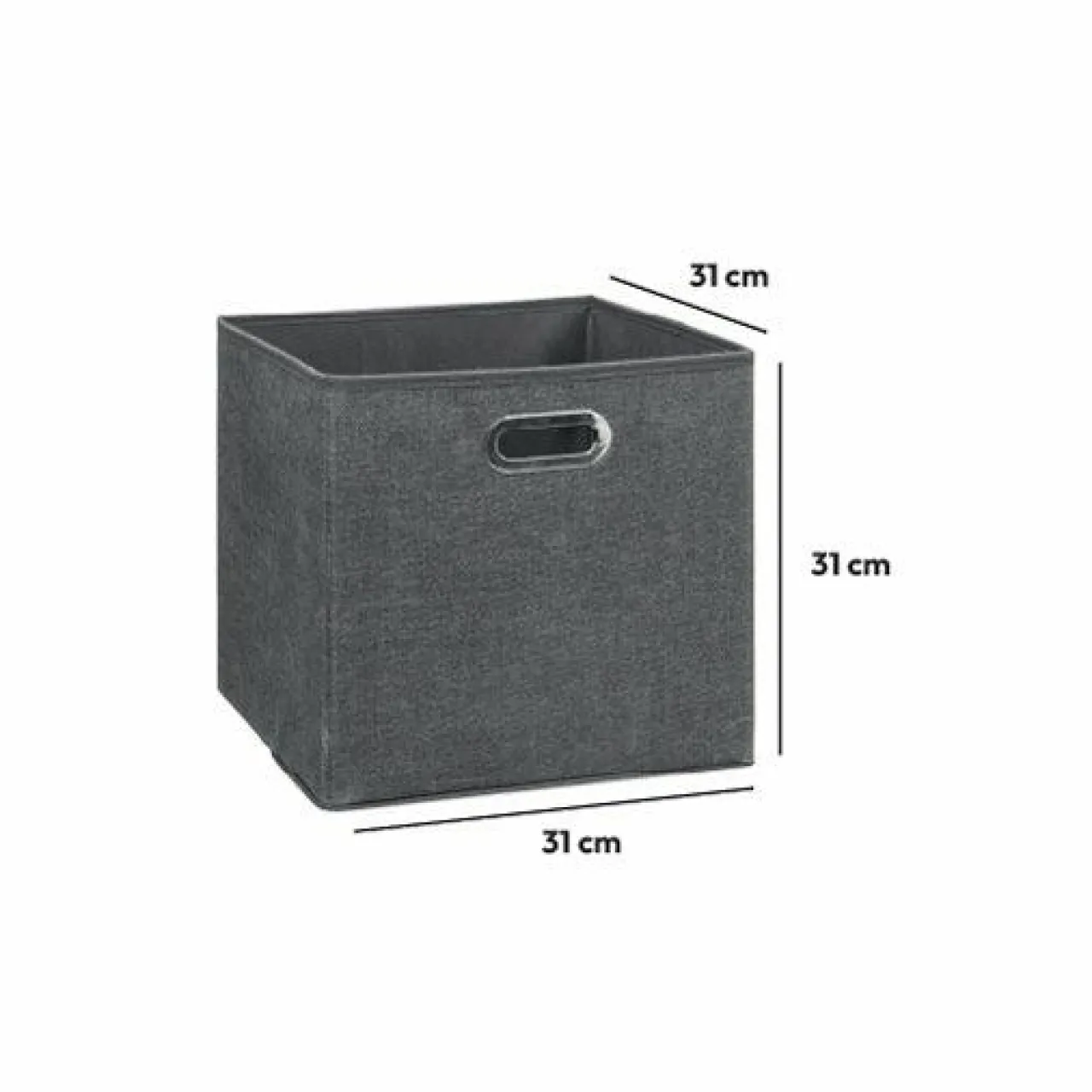 ATMOSPHERA Panier de rangement (31 x 31 cm) Helena Gris New
