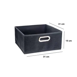 ATMOSPHERA Panier de rangement (31 x 15 cm) Helena Gris Sale