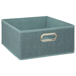 5 Five Simply Smart Panier de rangement ( 31 x 15 cm) Helena Bleu pétrole chiné