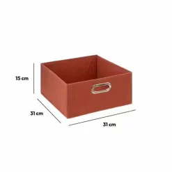 5 Five Simply Smart Panier de rangement ( 31 x 15 cm) Helena Terre de Sienne Rouge brun Best